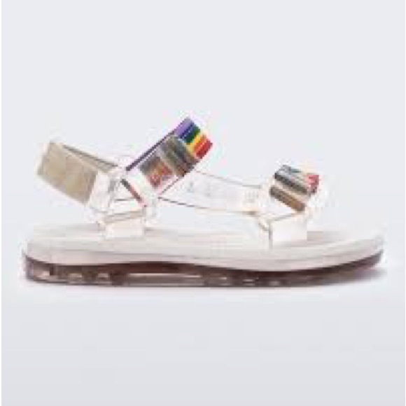 Mini Melissa - Baby Girl Papete + Rider I INF - Beige / Beige Rainbow - Picture 2 of 16